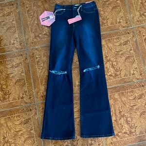 New | jeans | flare | size 11 (W30)| denim | Vibe & Rant | ripped knees |
